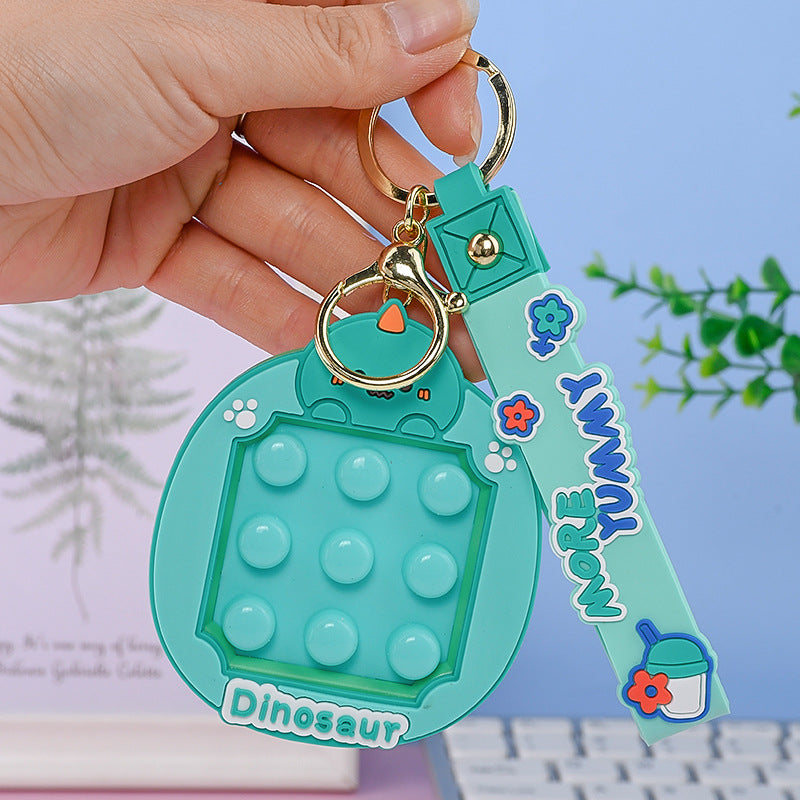 Wholesale Cartoon Animal Pinch Decompression Toy Car PVC Keychain